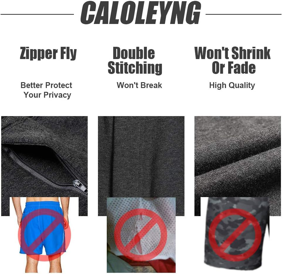 Mens Cotton 8" Long Casual Lounge Fleece Shorts Pockets Jogger Athletic Workout Gym Sweat Shorts Dark Grey