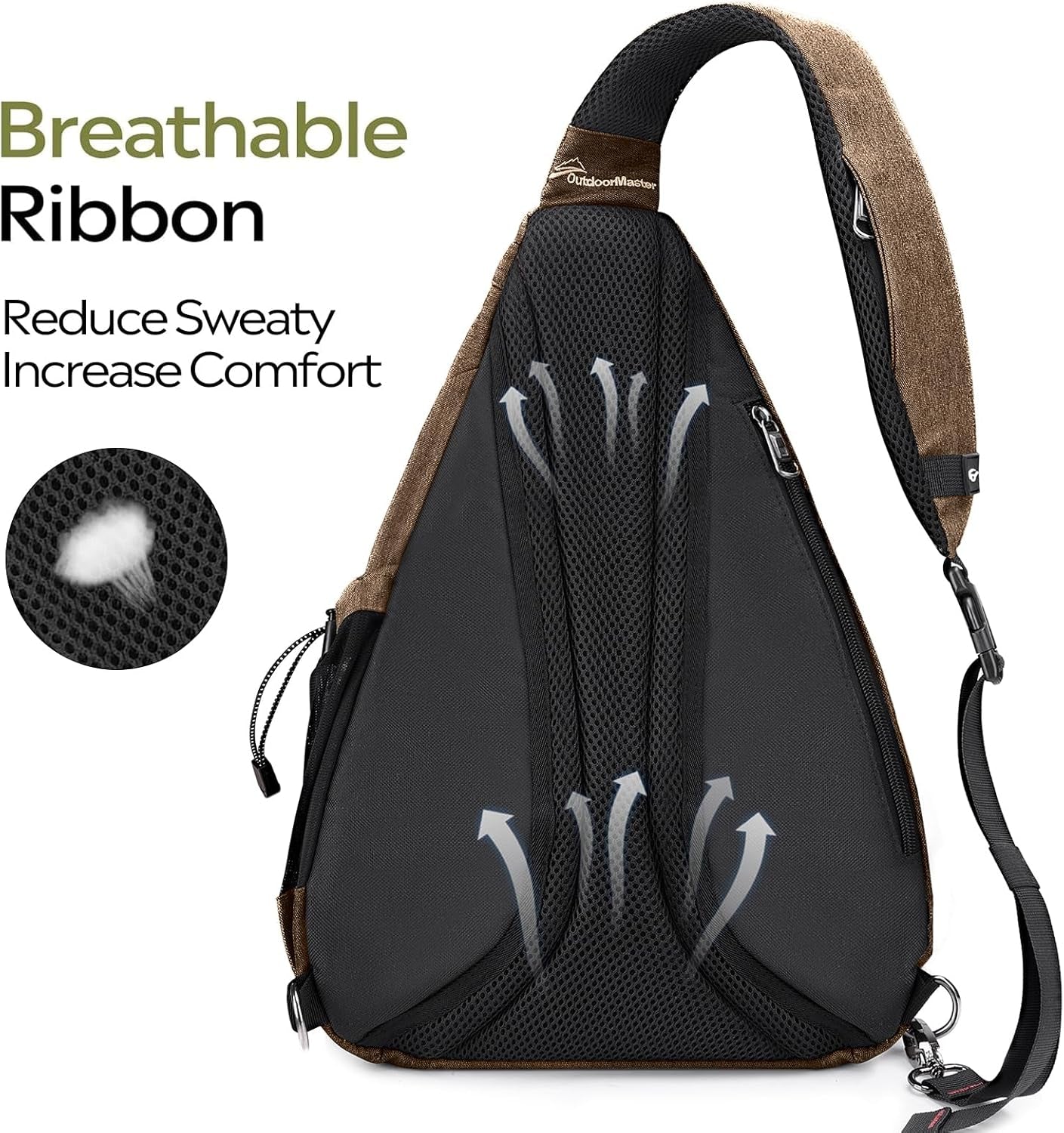 Sling Bag, Hiking Daypack, Crossbody Shoulder Chest Urban Outdoor Travel Backpack for Women & Men