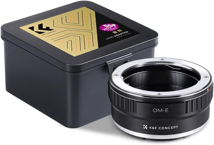 Lens Mount Adapter for Olympus OM Lens to NEX (E-Mount) Camera Compatible with Sony NEX-3, NEX-3N, NEX-5, NEX-5R, NEX-6, NEX-7 Cameras