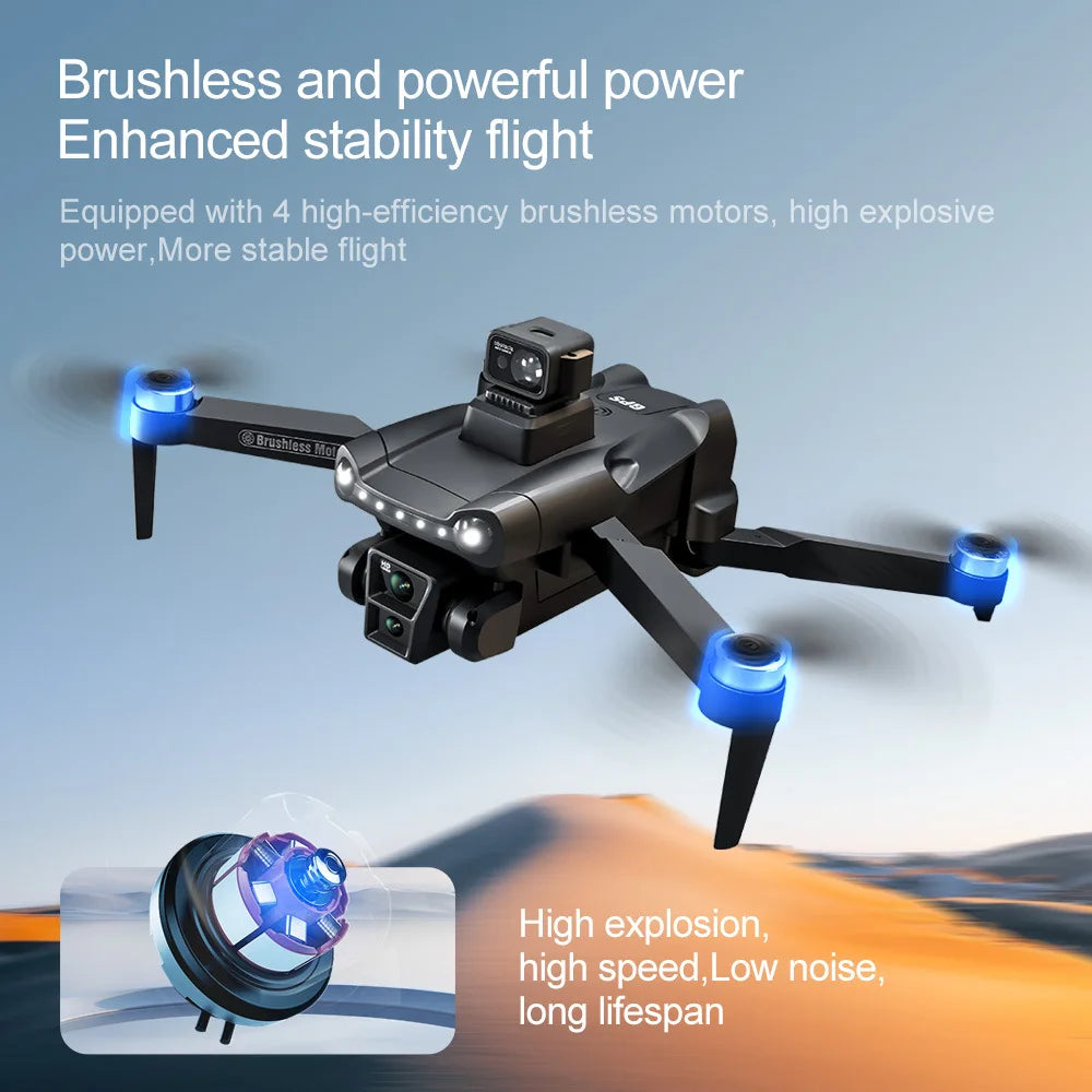 V198GPS Drone 8K Profesional HD Camera ESC Brushless Obstacle Avoidance Aerial Optical Foldable Quadcopter Mini Dron