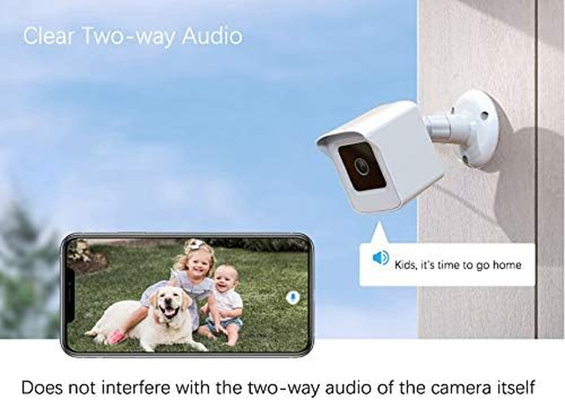 Mount for All-New Cam V3 and V4, Weatherproof Protective Cover and 360 Degree Adjustable Wall Mount Solid Housing for Cam V3 and V4 Outdoor Indoor Smart Home Camera System (White, 3 Pack)