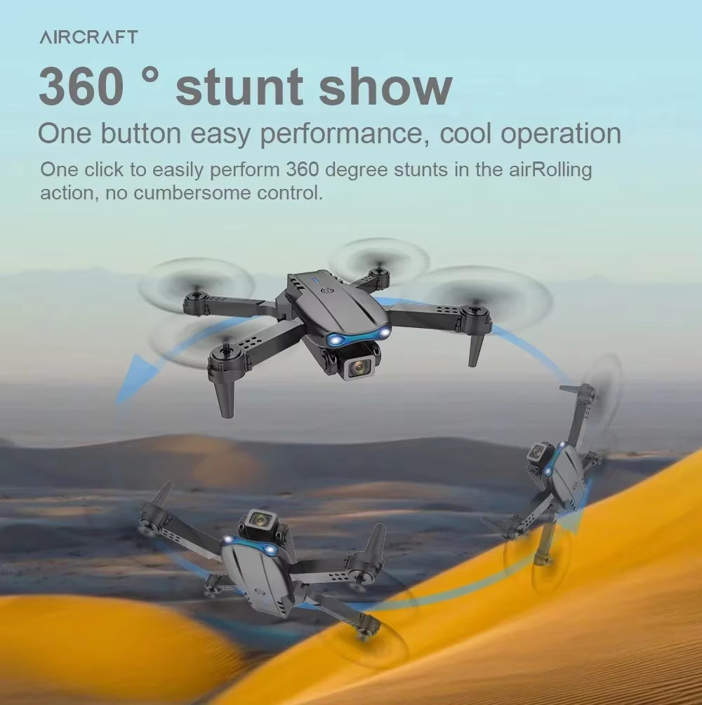 E99Pro Drone HD Professional 8K Drone Dual Camera WIFI Fpv Aircraft Quadcopte Obstacle Avoidance Aerial Photography Drone