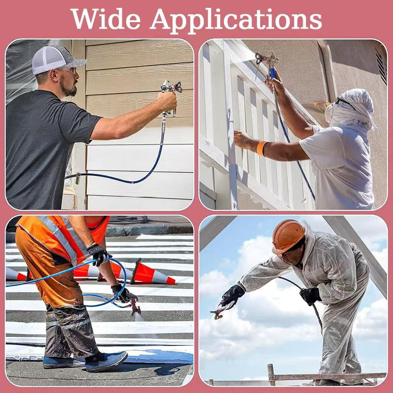 20Pcs Piece Airless Paint Sprayer Kit, 3600 Psi High Pressure Gun, 32.81Ftincludes Hose, 5Pcs Nozzles,5Pcs Filters, 1/4" Hose Connector，Accessories for Painting Projects