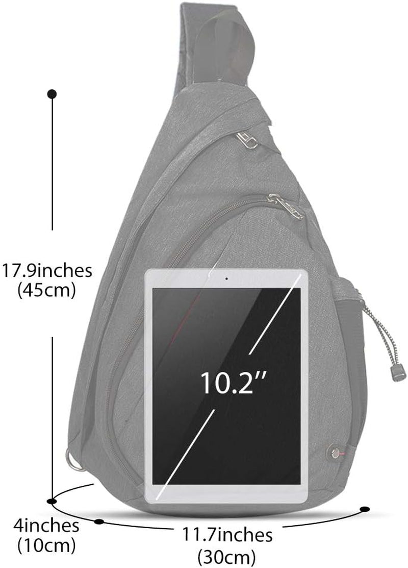 Sling Bag, Hiking Daypack, Crossbody Shoulder Chest Urban Outdoor Travel Backpack for Women & Men