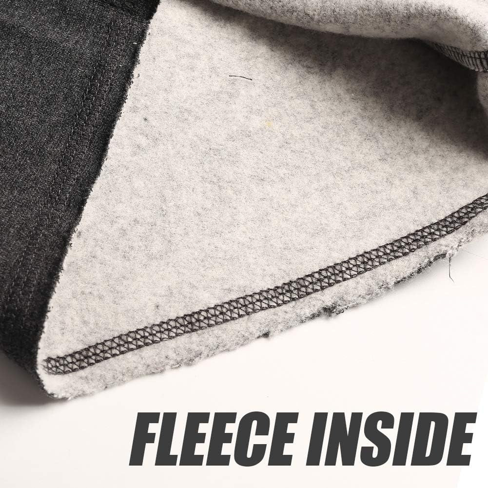 Mens Cotton 8" Long Casual Lounge Fleece Shorts Pockets Jogger Athletic Workout Gym Sweat Shorts Dark Grey