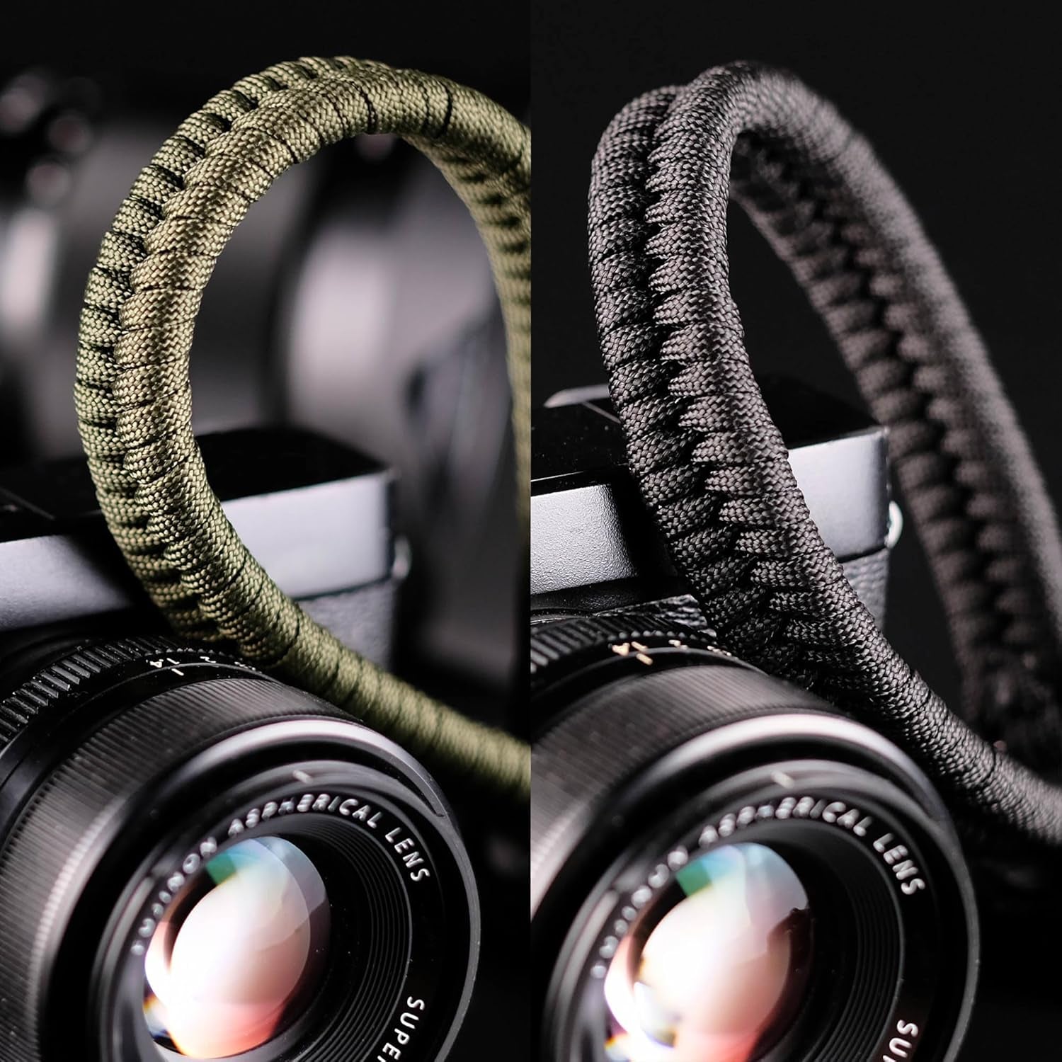 Camera Wrist Strap - Paracord Quick Release Camera Hand Strap Wrist Lanyard for DSLR or Mirrorless Camera - Black