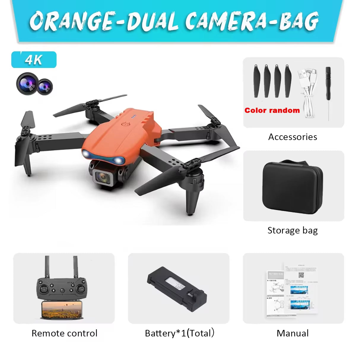 E99Pro Drone HD Professional 8K Drone Dual Camera WIFI Fpv Aircraft Quadcopte Obstacle Avoidance Aerial Photography Drone