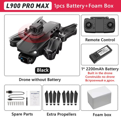 L900 PRO GPS Drone 4K Professional HD Dual Camera 5G WIFI Brushless Motor FPV Quadcopter Foldable Aerial Photography Drone