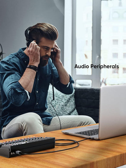 Long USB Printer Cable 15 Feet, USB a Male to B Male Printer Cord for HP, Brother, Epson, Canon, Piano, Dac, Aluminum Case, Space Gray 4.5M