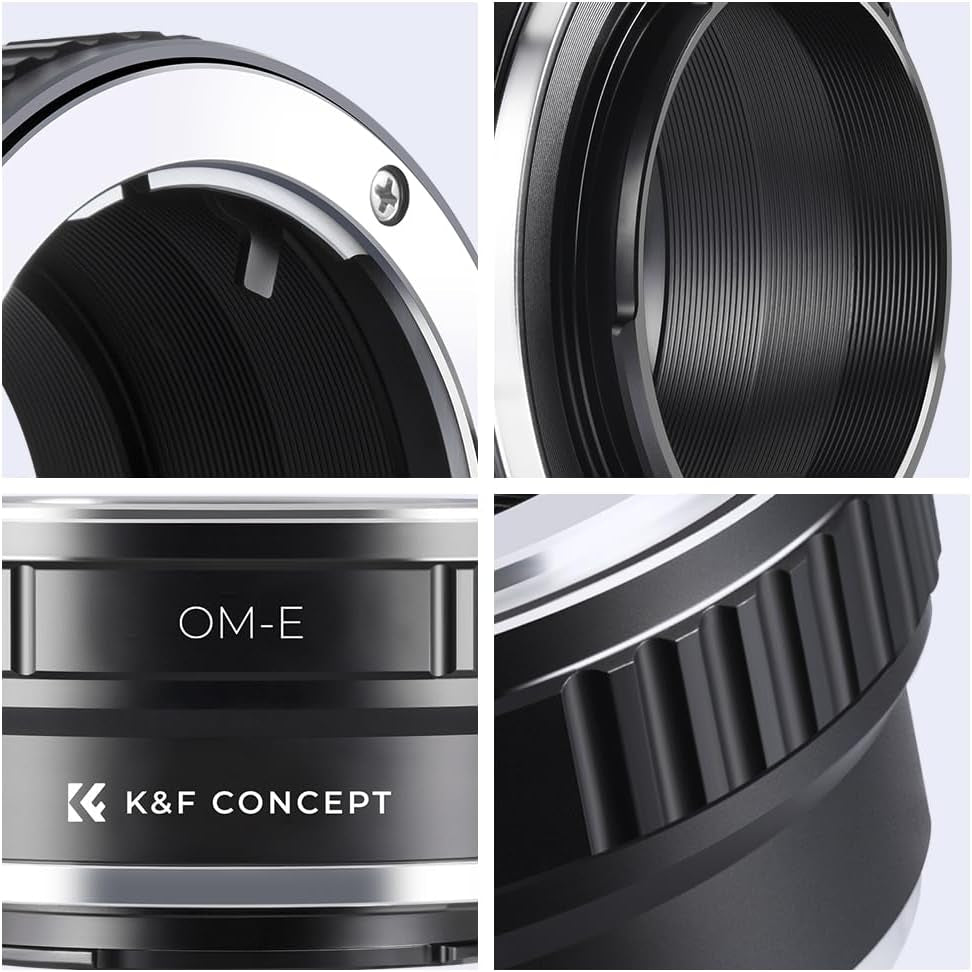 Lens Mount Adapter for Olympus OM Lens to NEX (E-Mount) Camera Compatible with Sony NEX-3, NEX-3N, NEX-5, NEX-5R, NEX-6, NEX-7 Cameras