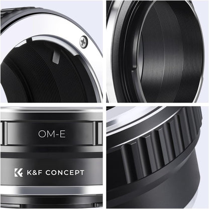 Lens Mount Adapter for Olympus OM Lens to NEX (E-Mount) Camera Compatible with Sony NEX-3, NEX-3N, NEX-5, NEX-5R, NEX-6, NEX-7 Cameras