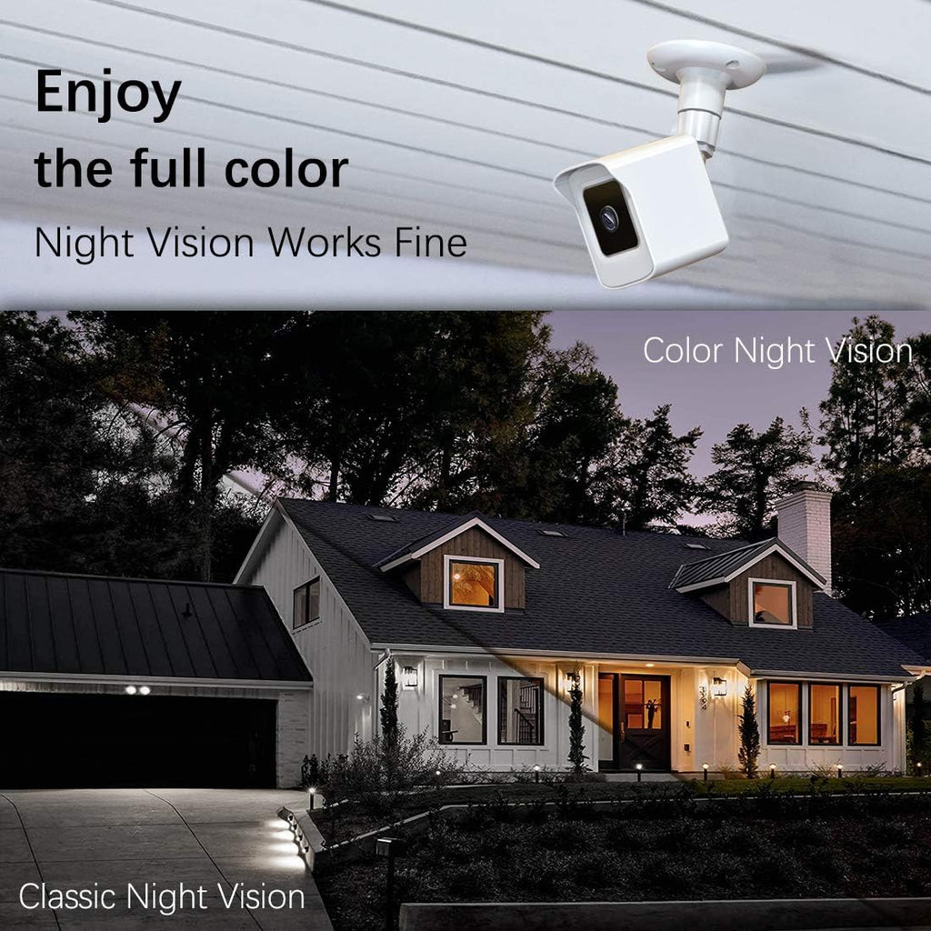 Mount for All-New Cam V3 and V4, Weatherproof Protective Cover and 360 Degree Adjustable Wall Mount Solid Housing for Cam V3 and V4 Outdoor Indoor Smart Home Camera System (White, 3 Pack)