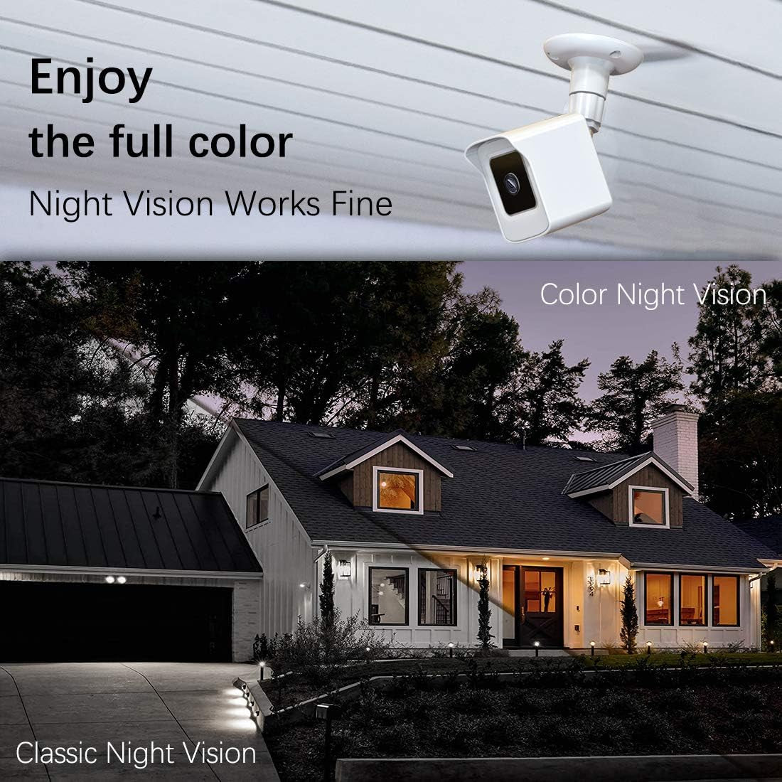 Mount for All-New Cam V3 and V4, Weatherproof Protective Cover and 360 Degree Adjustable Wall Mount Solid Housing for Cam V3 and V4 Outdoor Indoor Smart Home Camera System (White, 3 Pack)