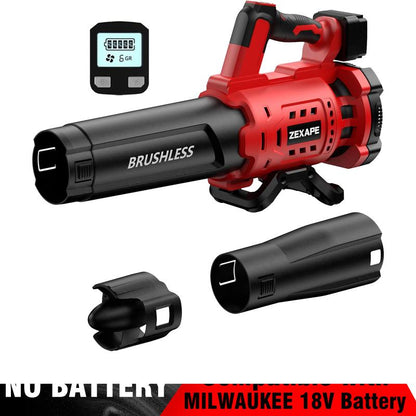 【No Batteries】Cordless Leaf Blower for Dewalt 20V Max Battery, for Milwaukee 18V Battery/ for Makita 18V Battery 480 CFM Electric Blower with Brushless Motor, 6 Variable Speed up to 130MPH, Digital Display Control Handheld Blower for Lawn Care, Yard
