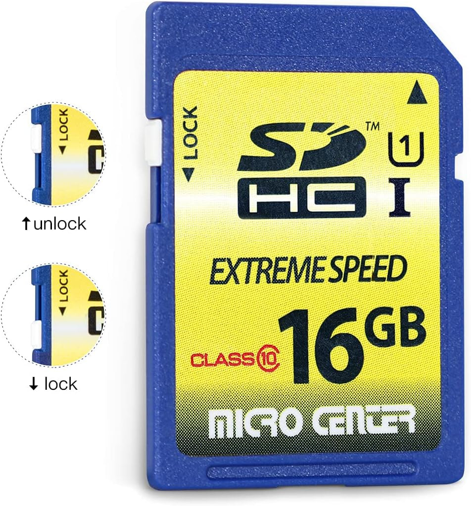 16GB Class 10 SDHC/SDXC U1 Flash Memory Card (5 Pack) for Trail & Hunting Cameras, 60Mb/S Read, 10Mb/S Write, 3-Year Warranty