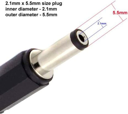 HDCQ100 100Ft 20AWG 2.1Mm X 5.5Mm DC Plug Extension Cable for Power Adapter, Male to Female, for LED, CCTV, Car, and More