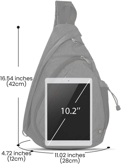 Sling Bag, Hiking Daypack, Crossbody Shoulder Chest Urban Outdoor Travel Backpack for Women & Men