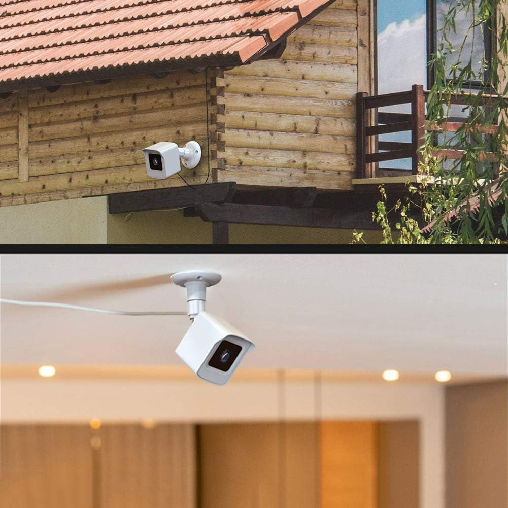 Mount for All-New Cam V3 and V4, Weatherproof Protective Cover and 360 Degree Adjustable Wall Mount Solid Housing for Cam V3 and V4 Outdoor Indoor Smart Home Camera System (White, 3 Pack)