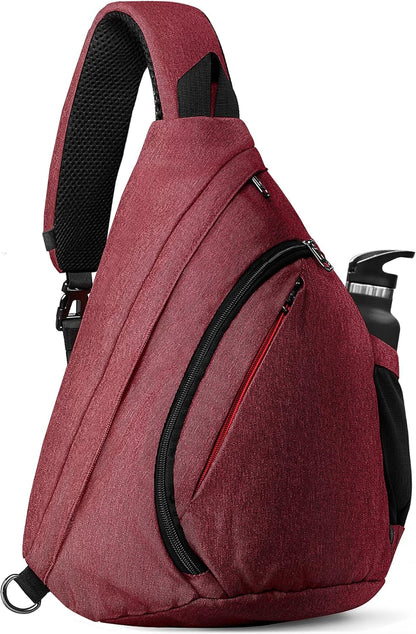 Sling Bag, Hiking Daypack, Crossbody Shoulder Chest Urban Outdoor Travel Backpack for Women & Men