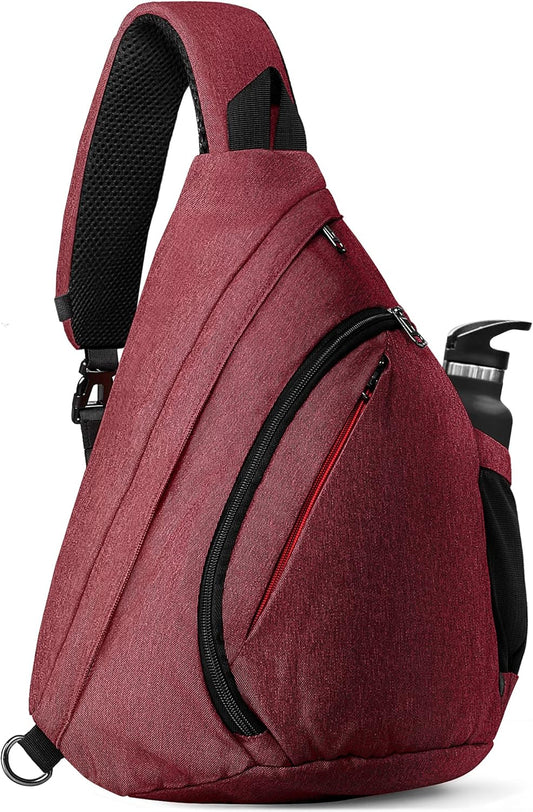 Sling Bag, Hiking Daypack, Crossbody Shoulder Chest Urban Outdoor Travel Backpack for Women & Men