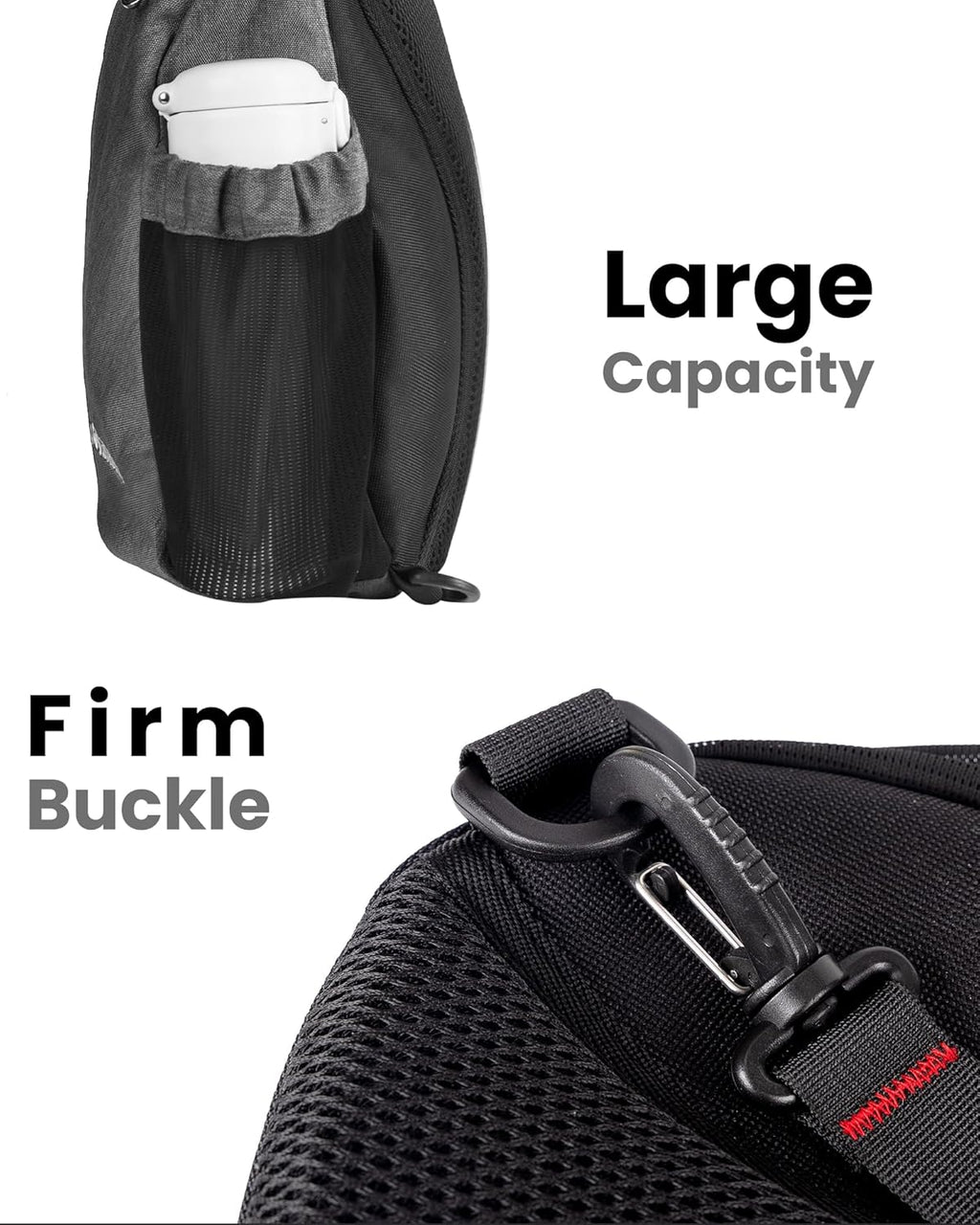 Sling Bag, Hiking Daypack, Crossbody Shoulder Chest Urban Outdoor Travel Backpack for Women & Men