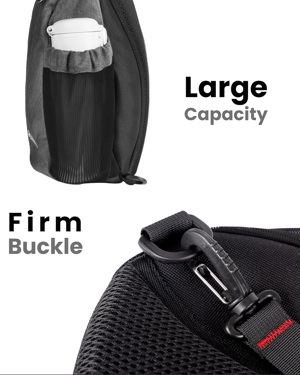 Sling Bag, Hiking Daypack, Crossbody Shoulder Chest Urban Outdoor Travel Backpack for Women & Men