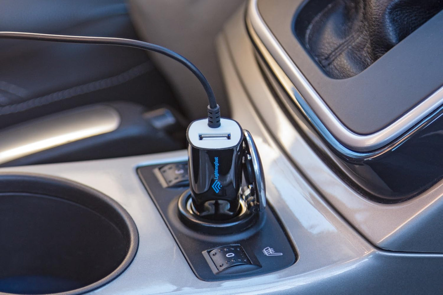 Apple Certified Lightning Car Charger - Rapid Power - Cigarette Lighter Charger for Iphone 14 Pro Max plus Mini 13 12 11 XS X XR XS SE 8 7 6S 6 5S 5 5C - Cable & USBA Dual Charge - Keeps You Connected