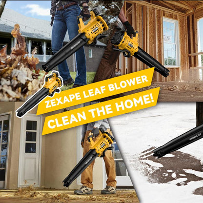 【No Batteries】Cordless Leaf Blower for Dewalt 20V Max Battery, for Milwaukee 18V Battery/ for Makita 18V Battery 480 CFM Electric Blower with Brushless Motor, 6 Variable Speed up to 130MPH, Digital Display Control Handheld Blower for Lawn Care, Yard