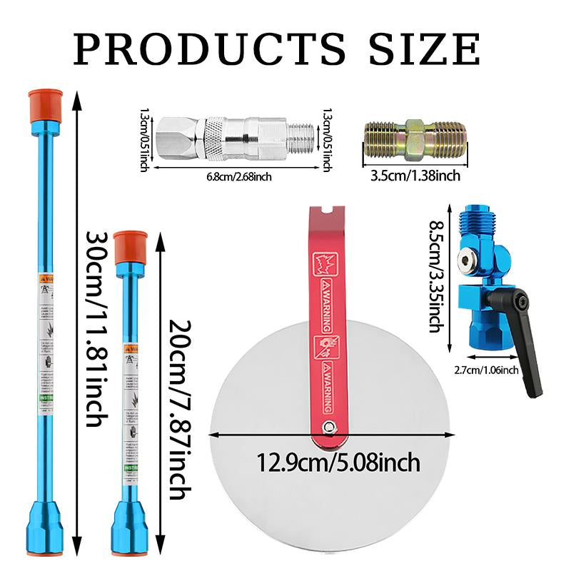 20Pcs Piece Airless Paint Sprayer Kit, 3600 Psi High Pressure Gun, 32.81Ftincludes Hose, 5Pcs Nozzles,5Pcs Filters, 1/4" Hose Connector，Accessories for Painting Projects