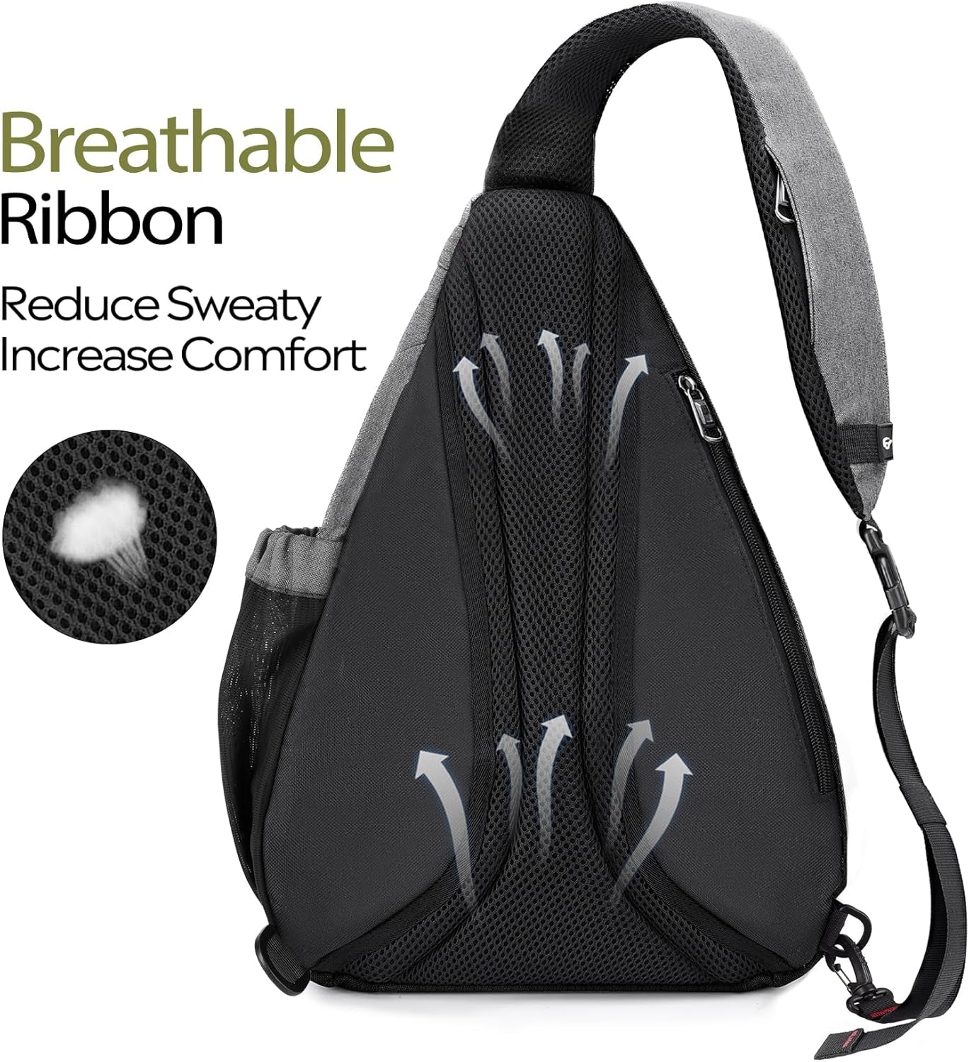 Sling Bag, Hiking Daypack, Crossbody Shoulder Chest Urban Outdoor Travel Backpack for Women & Men