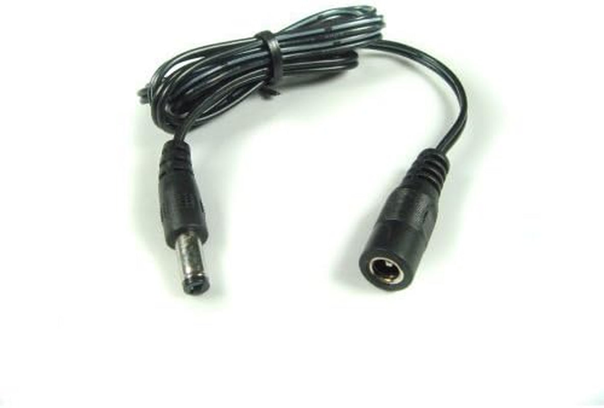HDCQ3 3Ft 2.1Mm X 5.5Mm DC Plug Extension Cable for 12V Power Adapter and More, 20AWG Cord for CCTV, LED