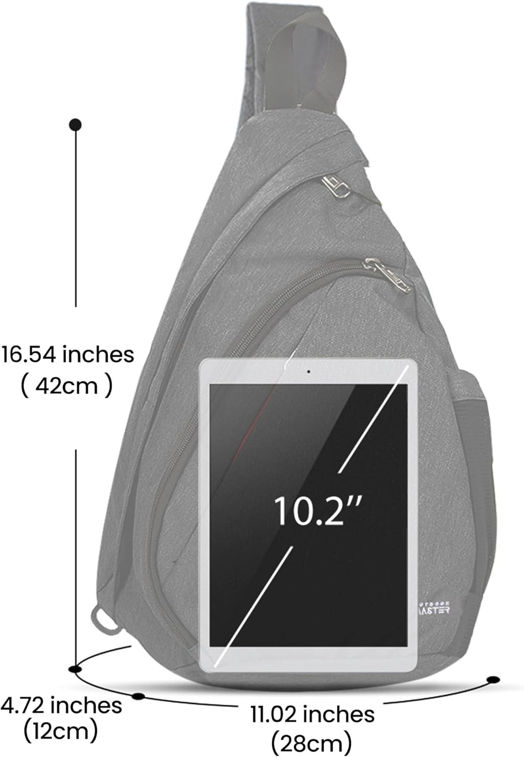 Sling Bag, Hiking Daypack, Crossbody Shoulder Chest Urban Outdoor Travel Backpack for Women & Men