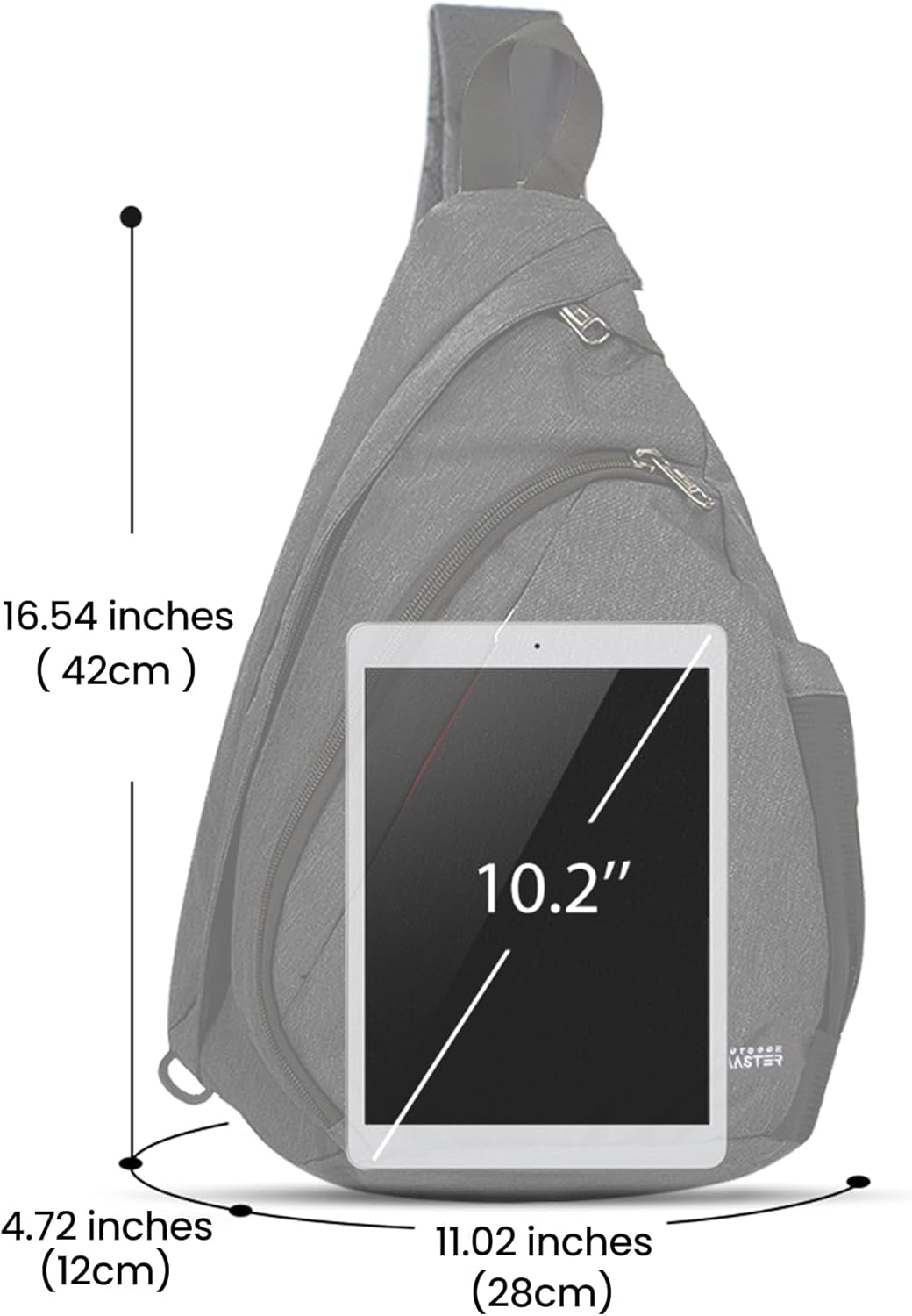 Sling Bag, Hiking Daypack, Crossbody Shoulder Chest Urban Outdoor Travel Backpack for Women & Men