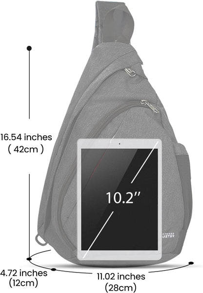 Sling Bag, Hiking Daypack, Crossbody Shoulder Chest Urban Outdoor Travel Backpack for Women & Men