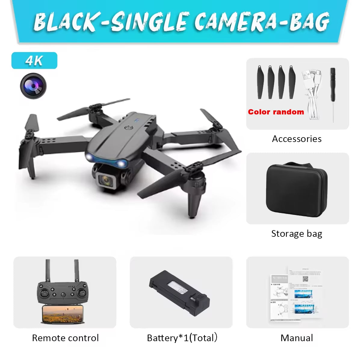 E99Pro Drone HD Professional 8K Drone Dual Camera WIFI Fpv Aircraft Quadcopte Obstacle Avoidance Aerial Photography Drone