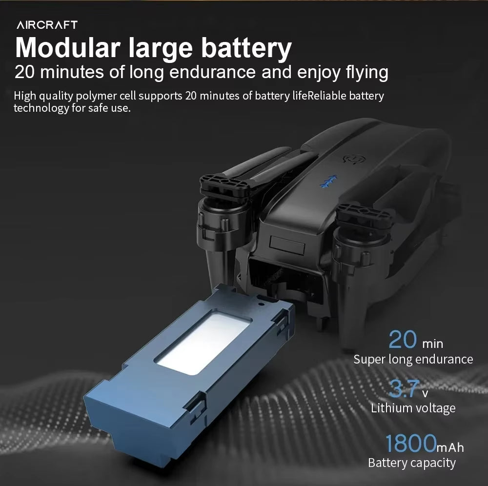 E99Pro Drone HD Professional 8K Drone Dual Camera WIFI Fpv Aircraft Quadcopte Obstacle Avoidance Aerial Photography Drone