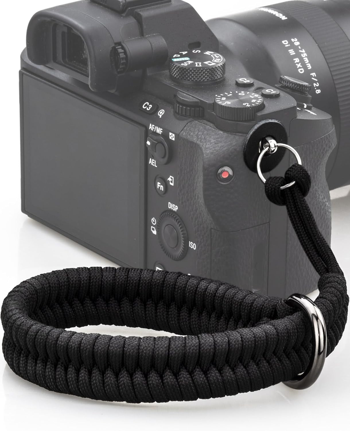 Camera Wrist Strap - Paracord Quick Release Camera Hand Strap Wrist Lanyard for DSLR or Mirrorless Camera - Black